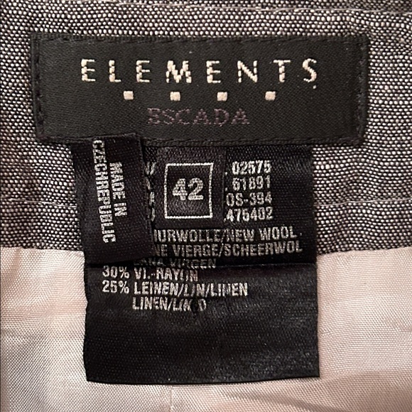 Escada Elements Charcoal Pencil Skirt - Picture 2 of 6